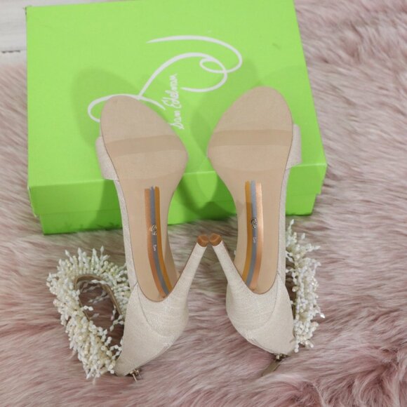 Sam Edelman Gillie Heeled Sandal Sand 8 New - Picture 9 of 13